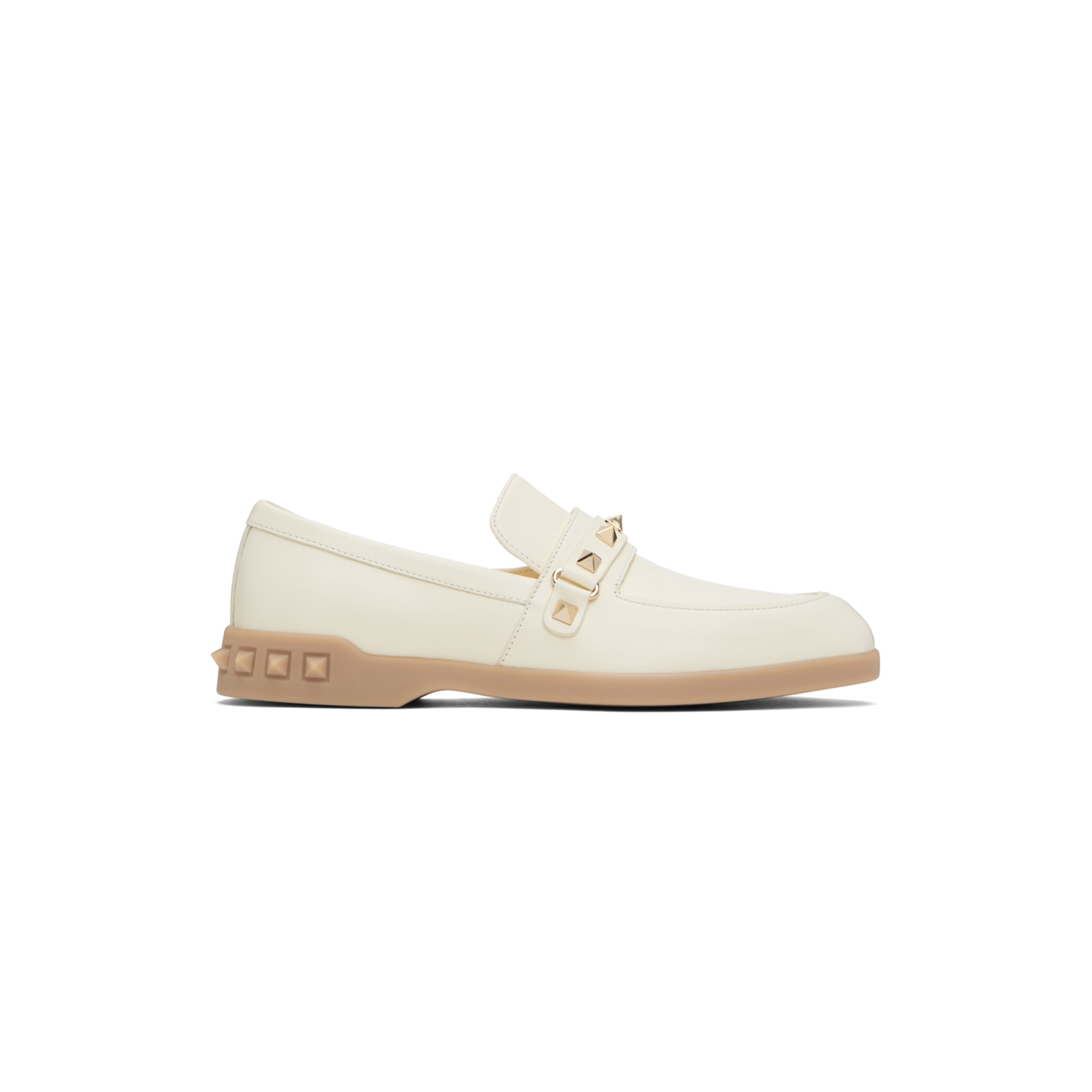 VALENTINO WHITE LEISURE FLOWS LOAFERS BY VALENTINO GARAVANI 